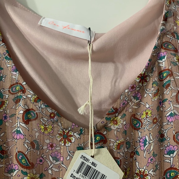 Pinkblush NWT Gorgeous Pink Floral Shimmer Maternity Pregnancy Dress Baby Shower - Picture 3 of 6